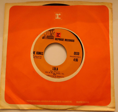 THE KINKS  -  LOLA  /  MINDLESS CHILD OF MOTHERHOOD    1970  USA  REPRISE