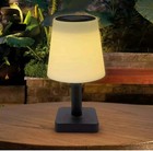 GardenKraft Outdoor Solar Table Lamp Rechargeable Warm White LED Lamp Light