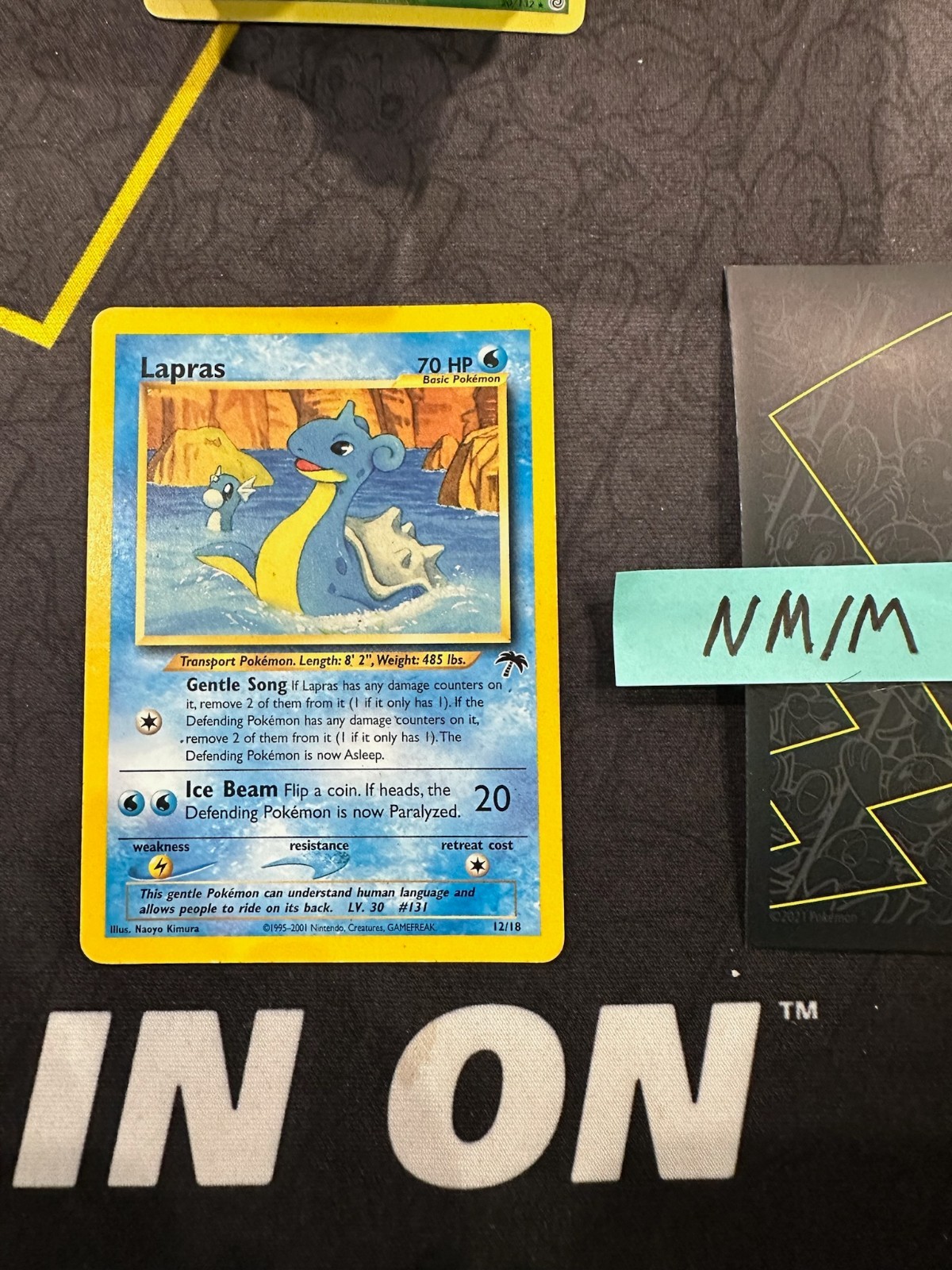 Pokemon Card Lapras Southern Islands WOTC Vintage 12/18 039 💎NM💎