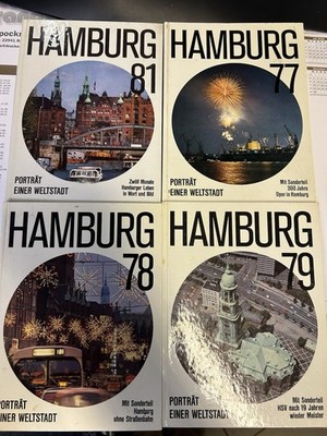 4 Bücher - HAMBURG - Porträt einer Weltstadt 1977 1978 1979 1981 [HH ABENDBLATT]