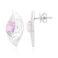 Cavill Kunzit Ohrringe Damen 1,83Ct Oval Brillantschliff 925 Silber
