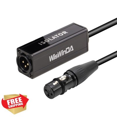 WisWinDa XLR Ground Loop Isolator Noise Filter