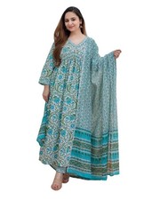 Women Floral Printed Viscose Kurta Pant with Dupatta