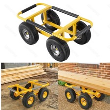 Dolly Trolley Removal Cart 20.5cm Pneumatic Wheels for Moving Bulky Furniture UK