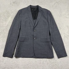Theory Sport Coat Jacket Mens 36 Wool Viscose Blend Gray Blazer