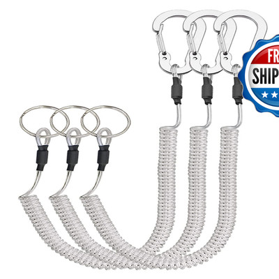 Lix&Rix Lixrix Keychain Carabiner Lanyard Key Ring Hook For Knife Flashlight
