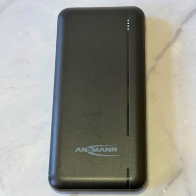Ansmann Powerbank 10000mAh Slim | USB-C & Micro-USB | Schwarz | Bastler Mangel