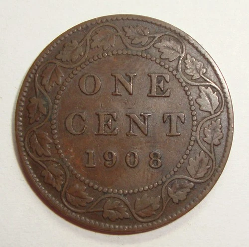 1908 Canada Large Cent — photo from the most recent tracked eBay sale