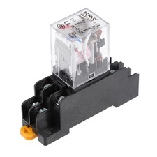 JQX-13F AC110V Coil DPDT 8Pins Red Light Electromagnetic Power Relay socket