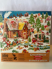 1997 Springbok by Hallmark 500 Piece Puzzle Gingerbread Dreams 20.5  x26 3/4  NEW
