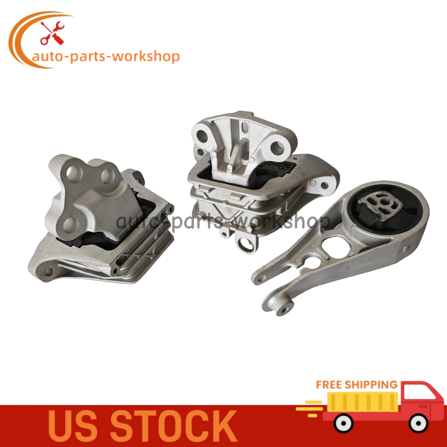 New Motor & Trans Mount Set For 2018-2023 Chevrolet Equinox GMC Terrain 1.5L FWD