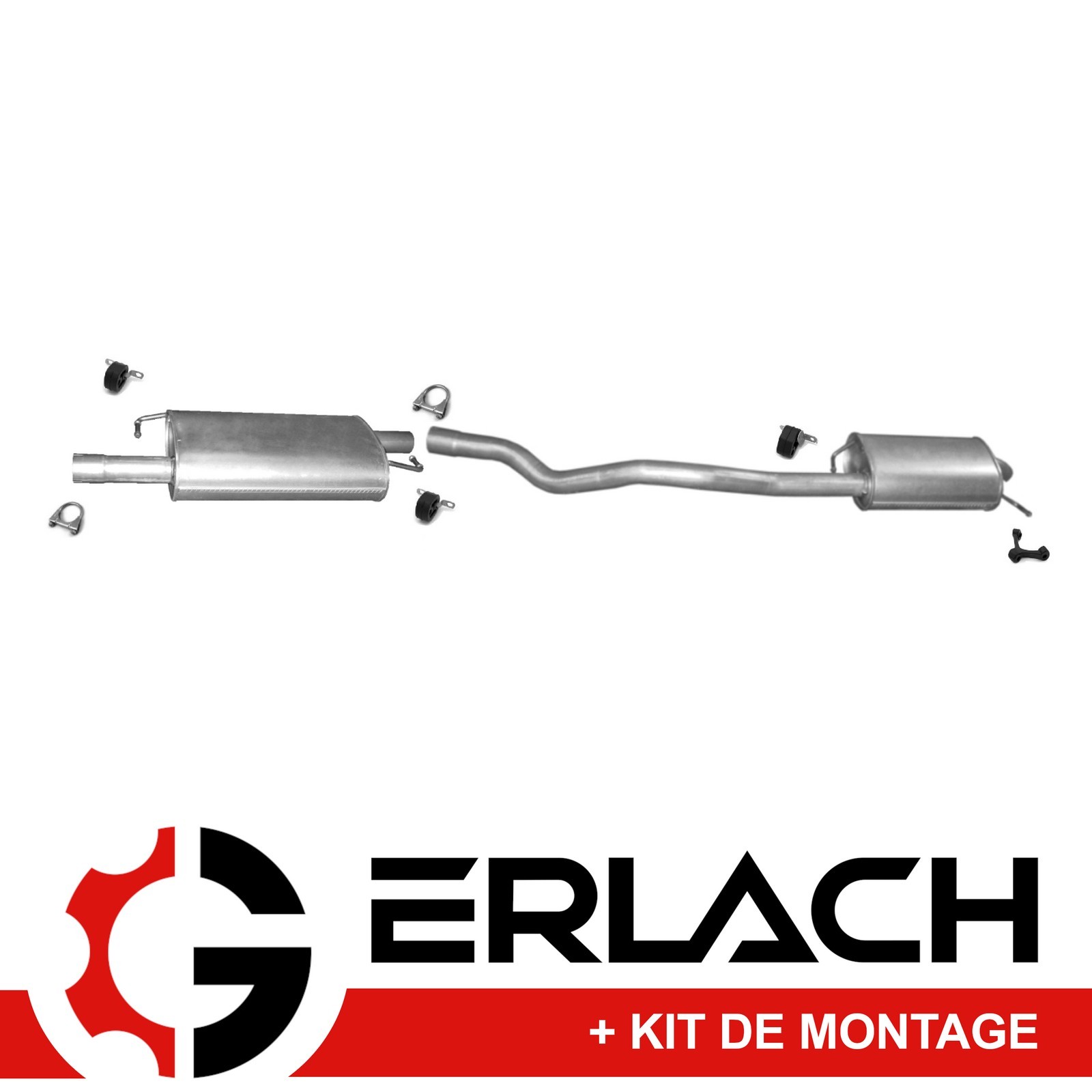Silencieux d'échappement pour VW Transporter T5 2.0 TSI contre les bruits sourds