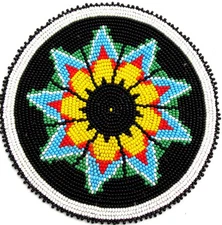 Beaded Rosette 5 Inch