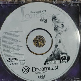 Crave Record of Lodoss War Sega Dreamcast Action RPG Complete In Box