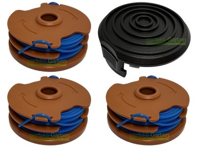 3 X Fadenspule + Kappe für Hyper Tough HT19-401-003-03 HT10-401-002-01 / TLH-01