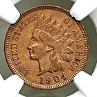 1904 Indian Head Cent AU Details Lot-3