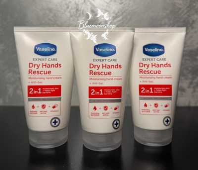 3 x 75ml Vaseline Feuchtigkeitsspendende Handcreme mit antibakterieller/trockener Hände Rettung