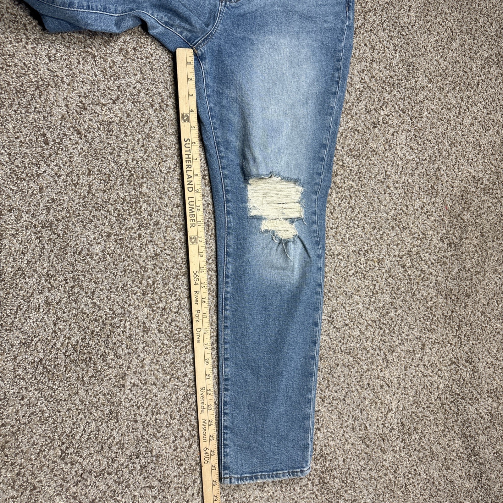 $135 NWT Madewell The Perfect Vintage Jean Distresssed Size 30 Fits 33 X 28 - View 11