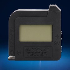 Portable digital display battery capacity tester, power detector, battery tester