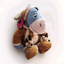 DISNEY STORE Winnie The Pooh EEYORE 12" PLUSH REINDEER Pajamas PJ  s  SLIPPERS