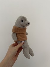 Jellycat Cozy Crew Seal Beanie In Cosy Jumper Plush Soft Toy retired 