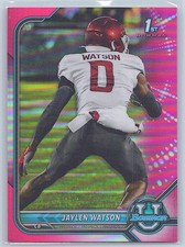2021-22 Bowman University #76 Jaylen Watson Chrome Pink