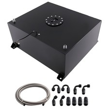 20 Gallon Black Fuel Cell Gas Tank Aluminum With Level Sender Cap Line Kit 20 Gallon Black Fuel Cell Gas Tank Aluminum With Level Sender Cap Line Kit