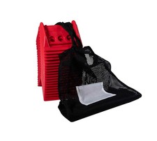 20Pc Red 4"x6" Flatbed Edge Protectors w/ Carrying Case Strap Corner Protectors