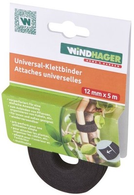 Windhager Klettverbinder 12 mm x 5 m, schwarz  Verbinder
