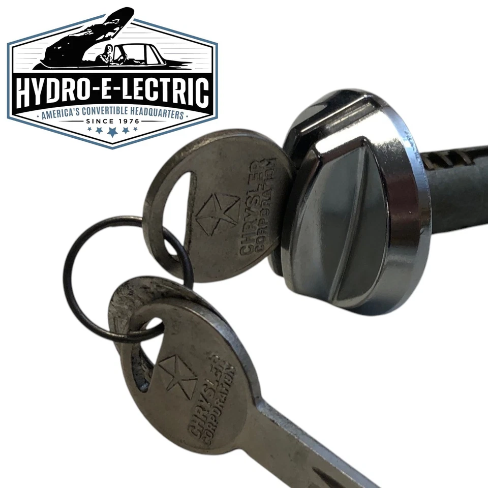 Juego completo de bloqueo OE - llaves Chrysler para 1971 Plymouth Cuda Barracuda Foto 3 de 4