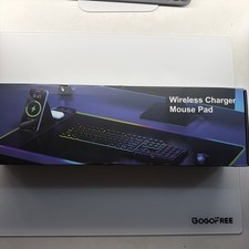 Wireless Charging RGB Gaming Mouse Pad Multicolor