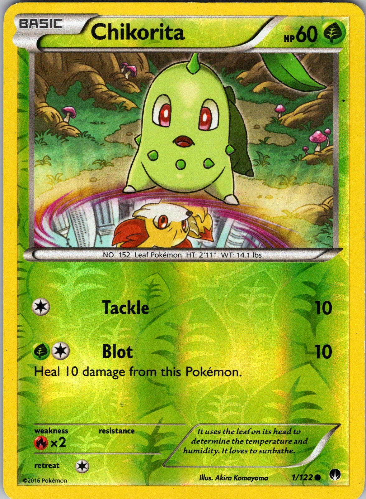 Chikorita 1/122 XY - BREAKpoint Pokemon TCG LP-NM