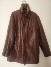 Manteau/Parka en Cuir  Véritable Martin Eden Marron. TBE. Taille  XL (voir mes)