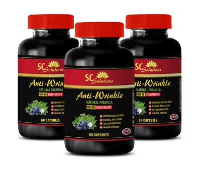 Blood pressure dietary supplement-ANTI-WRINKLE COMPLEX-resveratrol supplement 3B