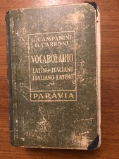 vocabolario latino- italiano. Campanini- Carboni. Ed Paravia