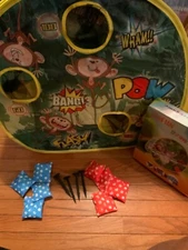 NEW 3 in 1 Bean Bag Toss Game for Toddlers Indoor/outdoor play. Multi-Colored