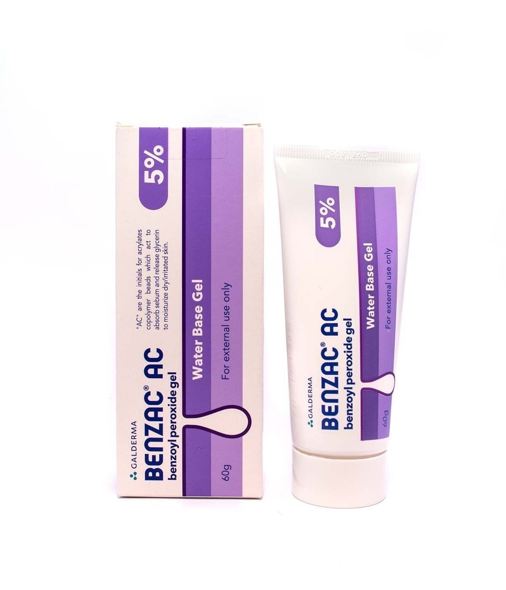 2 Gels Benzac AC 5% 60g - Peroxyde De Benzoyle Contre L'acné - Fabriqué En France - Neuf