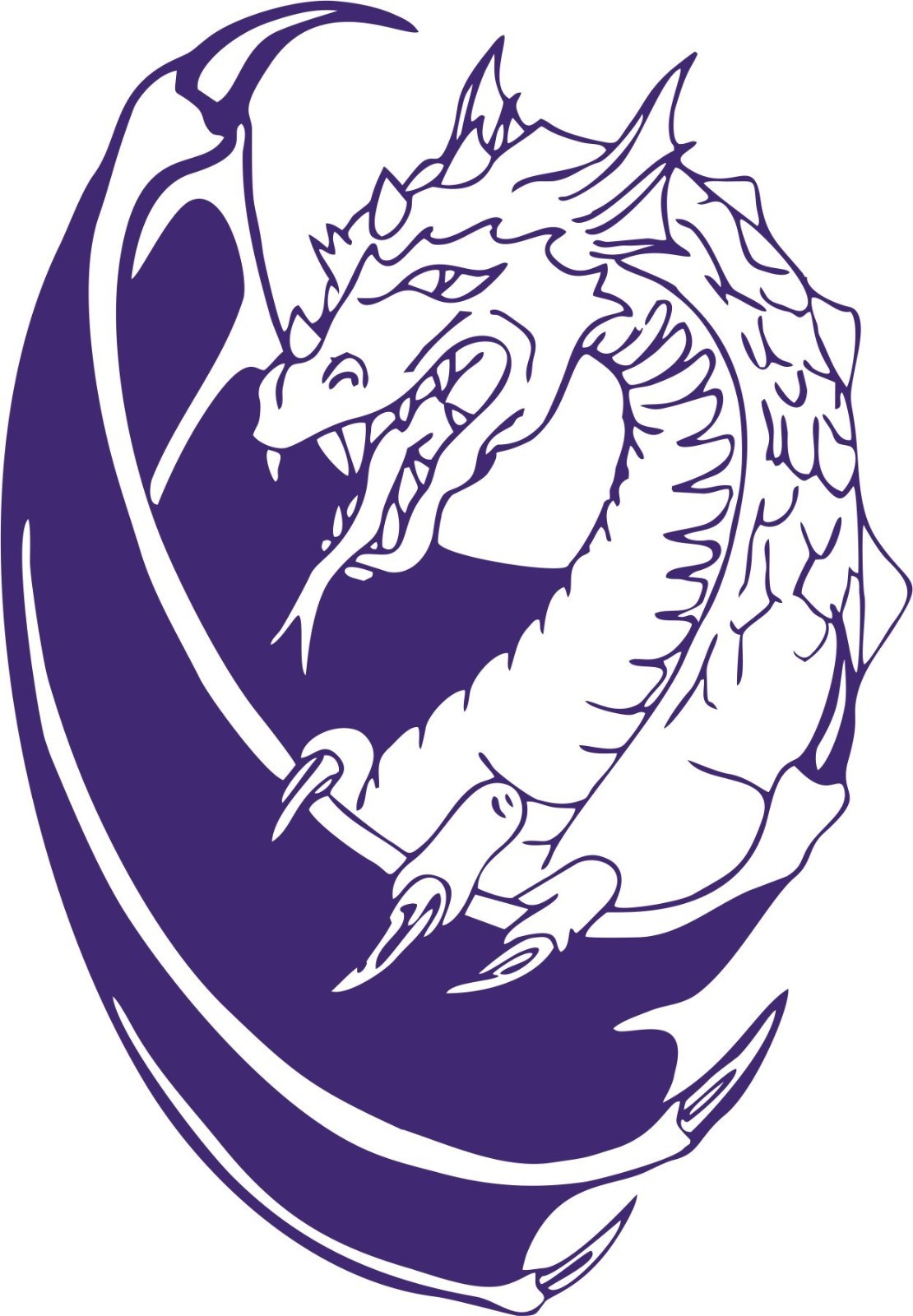 Dragon Wings Fantasy Mystical Creature Car Truck Window Vinyl Decal Sticker