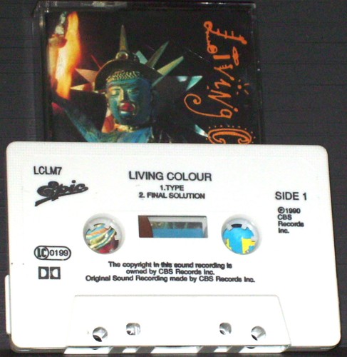 Living Colour Type CASSETTE SINGLE Epic LCL M7 Rock Funk Metal 1990 - Picture 2 of 6