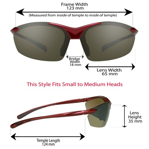 Sport Wrap Okulary przeciwsłoneczne Poliwęglan Lekkie do biegania Golf Okulary rowerowe - Zdjęcie 15 z 15