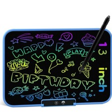 LCD Drawing Tablet for Kids 13 Inch Colorful Screen USB Rechargeable Doodle Boar