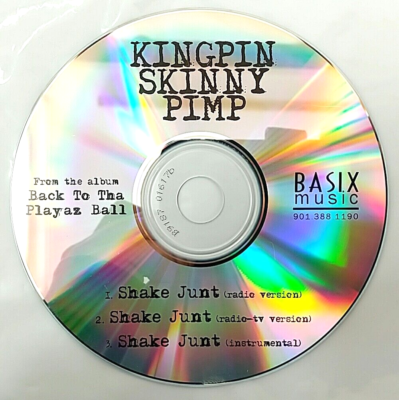 CD) Kingpin Skinny Pimp – Shake Junt, Promo, Single, 3 Tracks