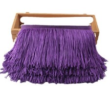10M Tasseled Trims Solid Fringe Edging for Sewing DIY Dance Dress Decors 10cm