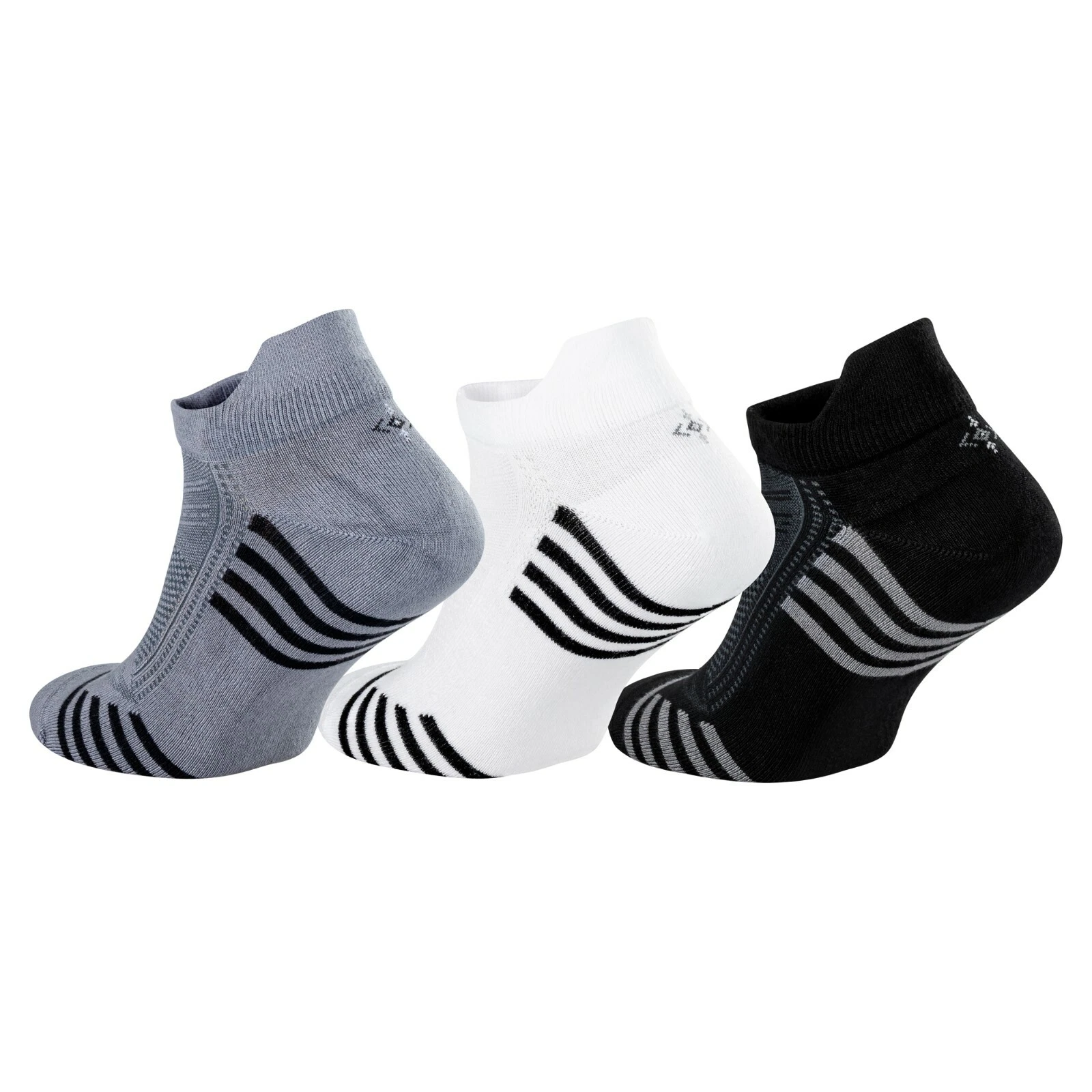 Natural Bamboo Ankle Socks (6 Pairs) for Men & Women (Assorted, B, W and Gray)