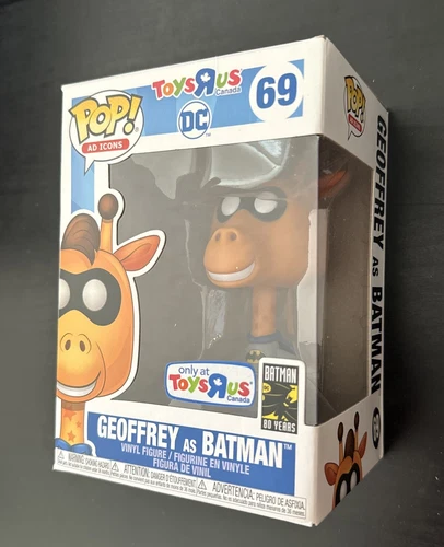 Funko Pop! AD Icons: Toys R Us Canada/DC - Geoffrey as Batman #69 *Creased box*