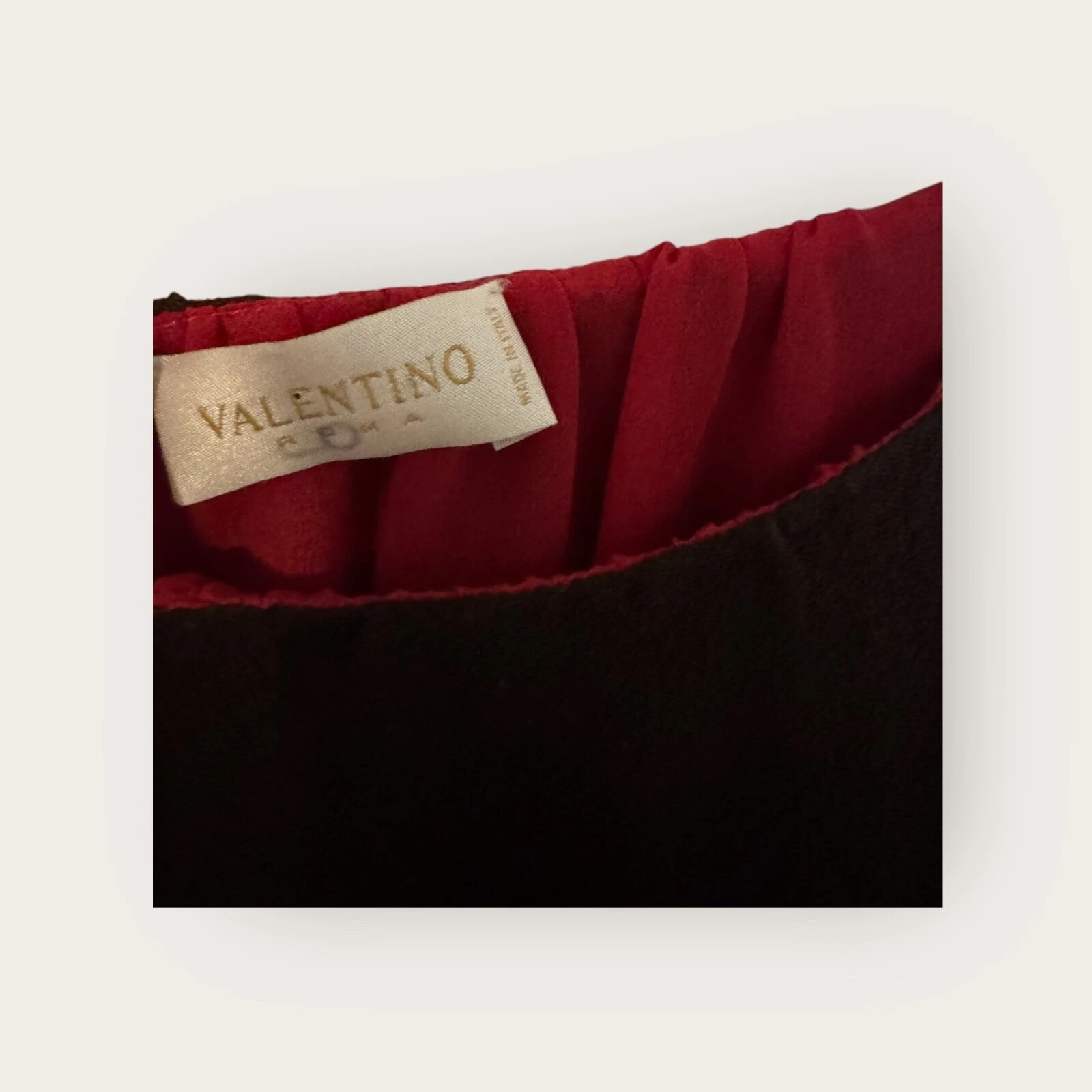 Abito VALENTINO Couture marrone dritto senza maniche vintage tg.8 42 misto seta