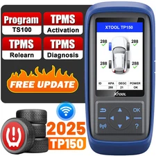 2025 XTOOL TP150 TPMS TS100 Programming Tire Sensor Relearn Reset Activate Tool