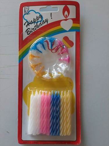 Candeline Color Neon 24 Pezzi – Per Torte Di Compleanno E Feste Per Bambini, Multicolore