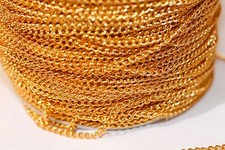 75ft Gold twist Cable Chain Unsoldered links 3.7x2.5mm 1 day Shipping