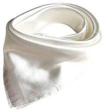 White Chef Neckerchief  BonChef Triangle Bandana Chefs Clothing Unisex 90 X 45cm